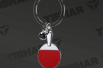 TIBHAR БРЕЛОК TIBHAR ДЛЯ КЛЮЧЕЙ TABLE TENNIS SILVER BAT